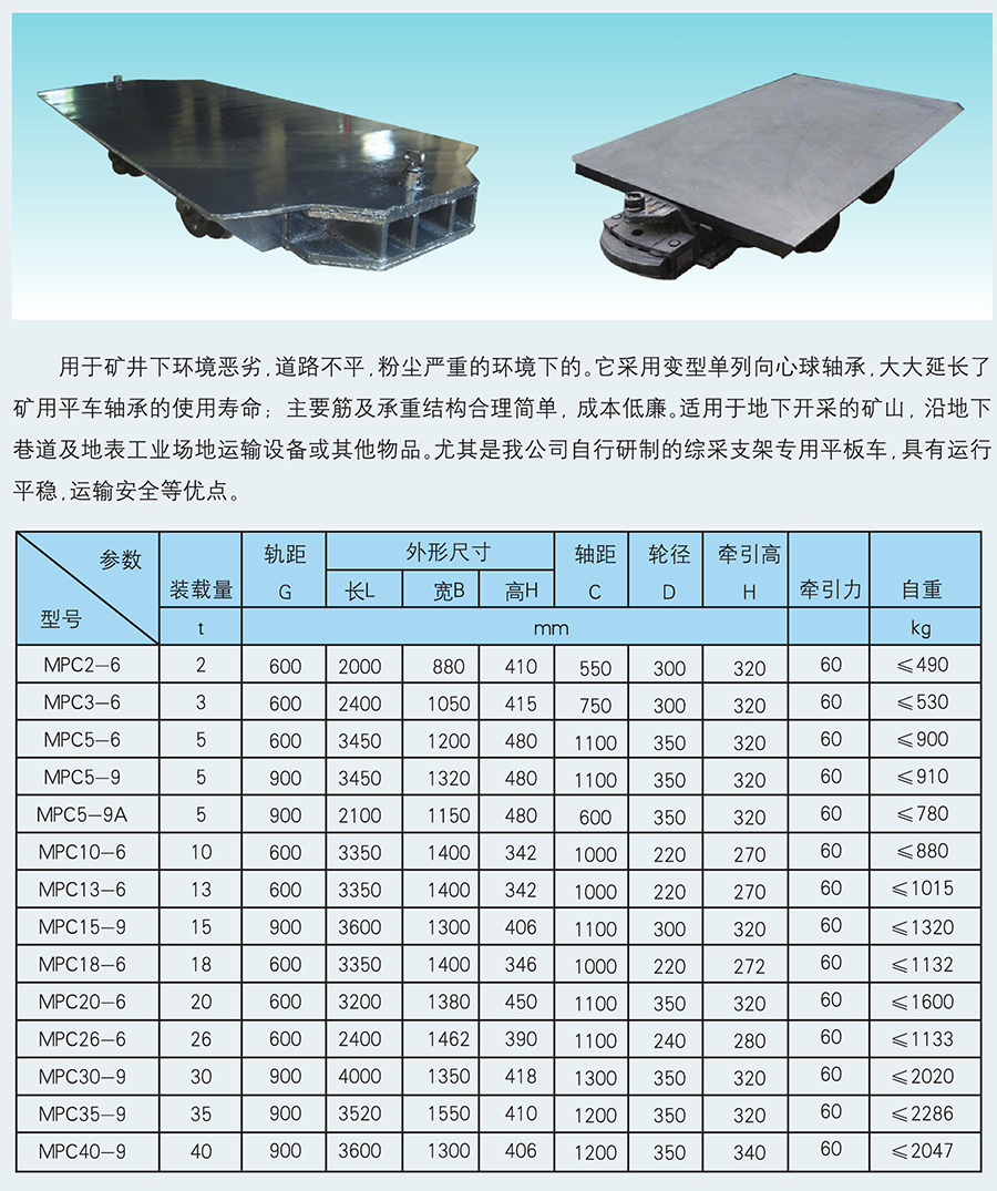 礦用平板車